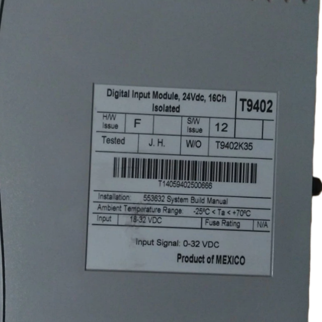 ICS TRIPLEX T9402 Digital Input Module