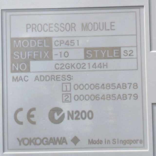 Yokogawa CP451-10 Processor Module