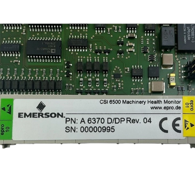 Emerson A6370D Overspeed Protection Monitor