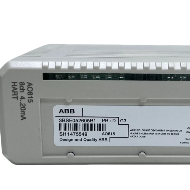 ABB AO815 3BSE052605R1 I/O Analog Input Module