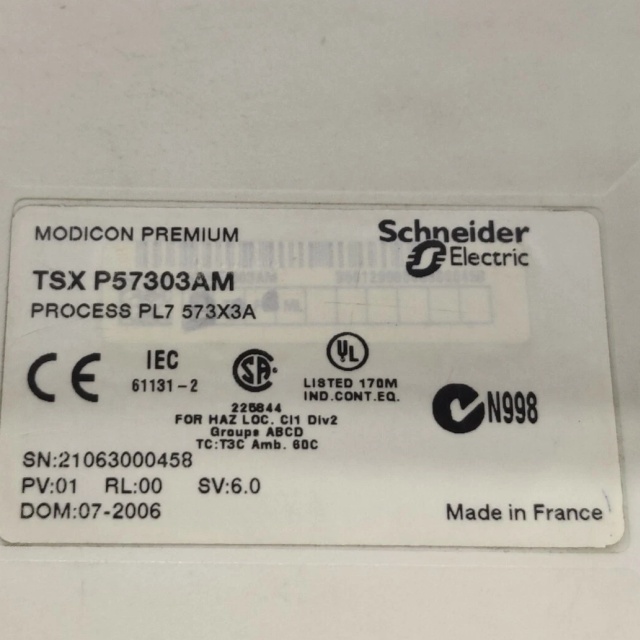 Schneider TSXP57303AM PROCESSOR MODULE
