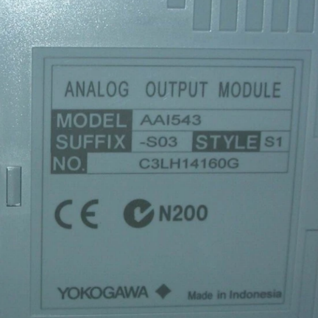 Yokogawa AAI543-S03 Analog Output Module