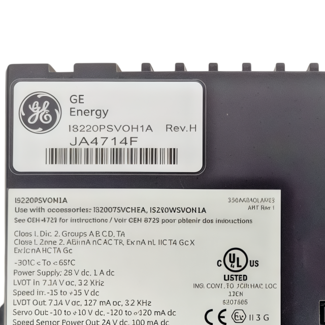 GE IS220PSVOH1A PSVO Servo Control Module