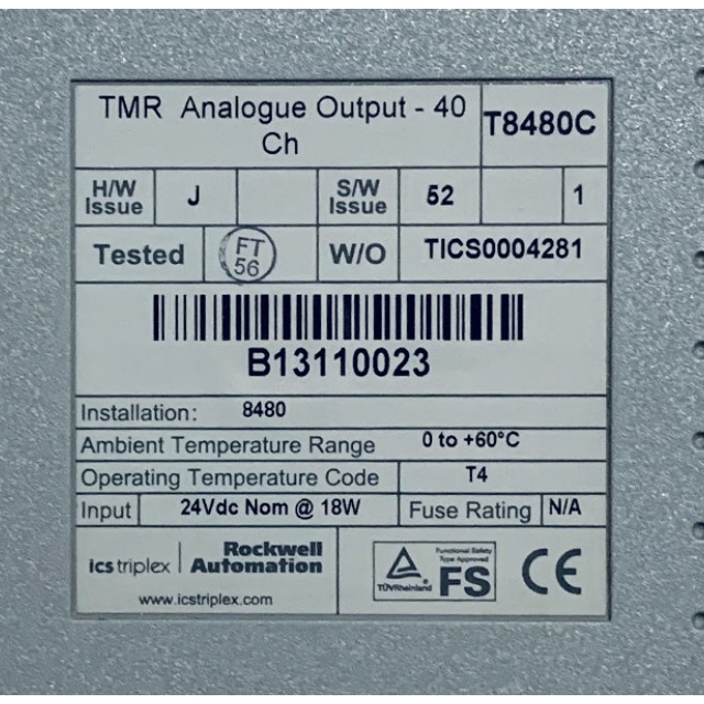 ICS TRIPLEX T8480C Digital Input Module