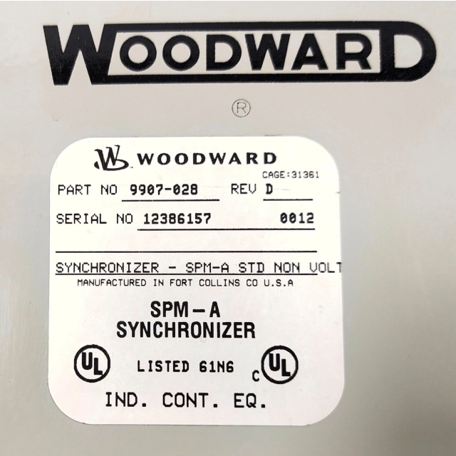 Woodward 9907-028 SPM-A Synchronizer Control Module