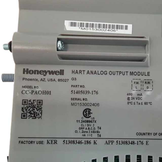 Honeywell CC-PAOH01 51405039-176 HART Analog Output Module