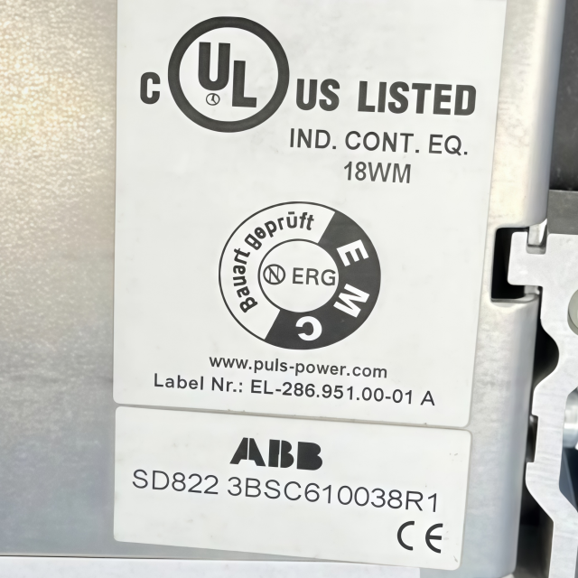 ABB SD822 3BSC610038R1 Power Supply Module