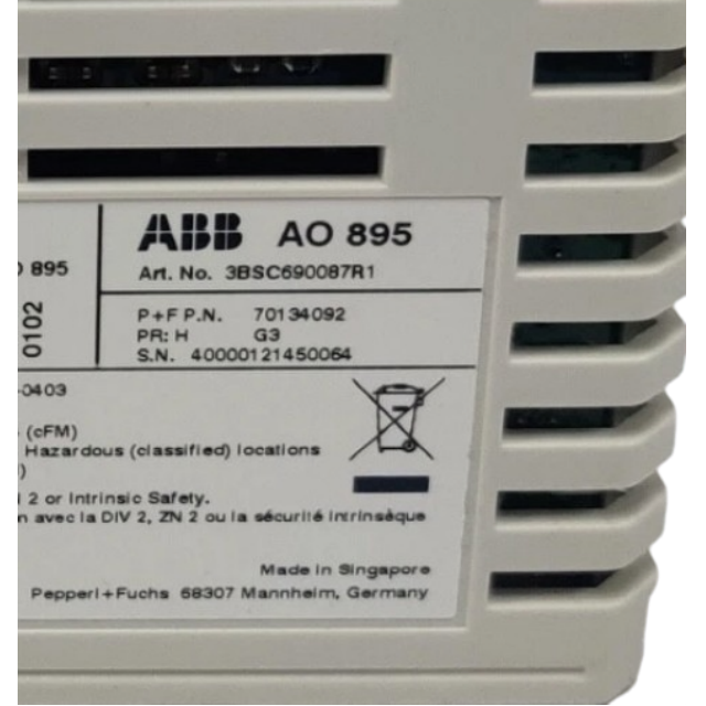 ABB AO895 3BSC690087R1 Analog Output Module