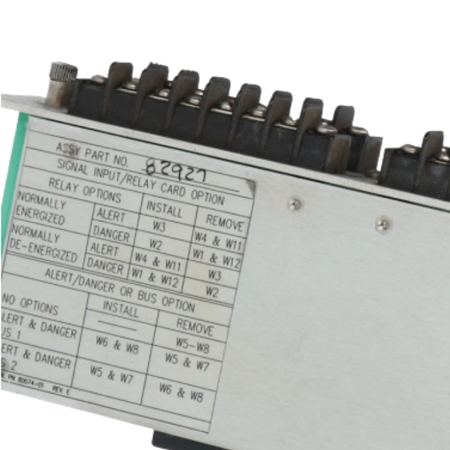 Bently Nevada 82927-01 XDCR I/O Record Terminal