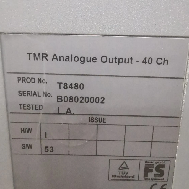 ICS TRIPLEX T8480 Trusted TMR Analogue Output Module