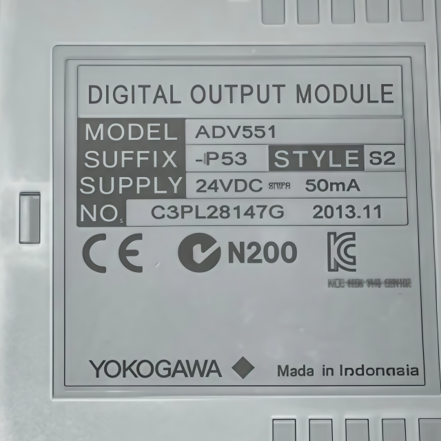 Yokogawa ADV551-P53S2 Digital output module