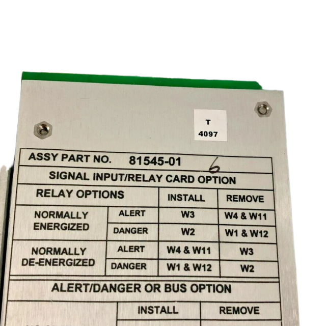 Bently Nevada 81545-01 SIGNAL INPUT / RELAY CARD