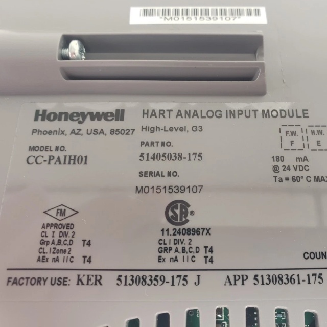 Honeywell CC-PAIH01 51405038-175 HART Analog Input Module