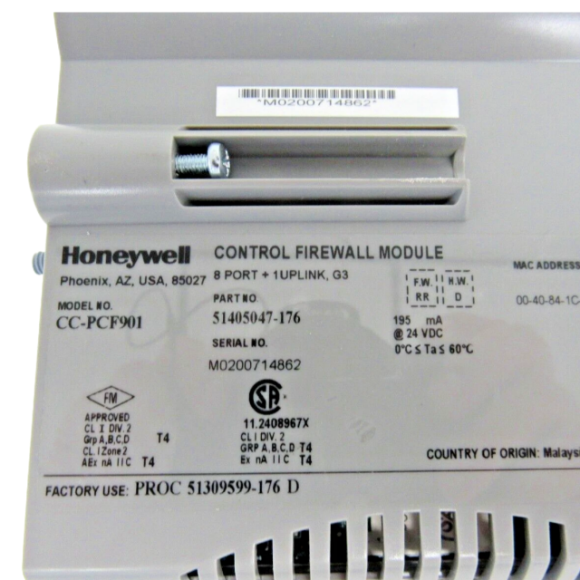 Honeywell CC-PCF901 51405047-176 Control Firewall Module