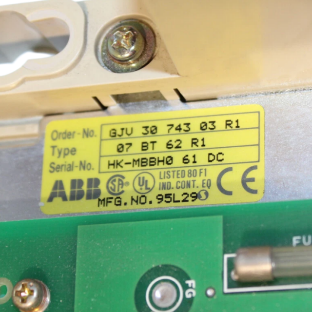 ABB 07BT62R1 GJV3074303R1 8 Slot Basic Module Rack