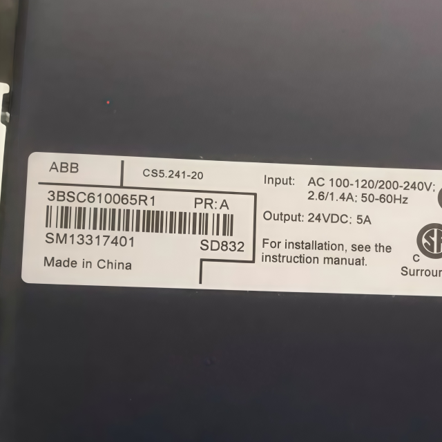 ABB SD832 3BSC610065R1 Power Module
