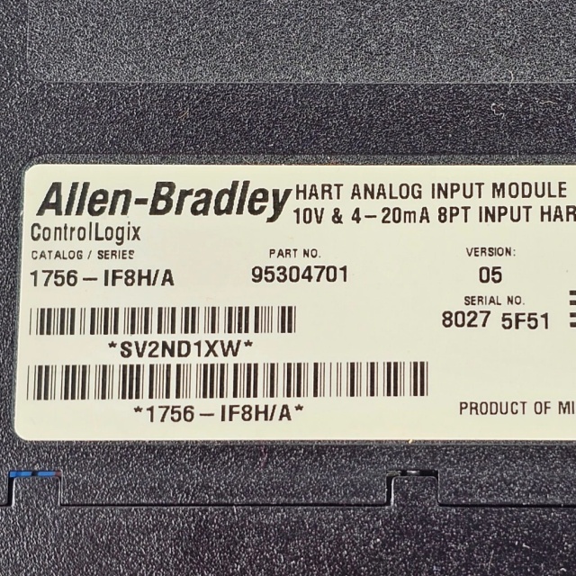 Allen Bradley 1756-IF8H SER A ControlLogix HART Analog Input Module