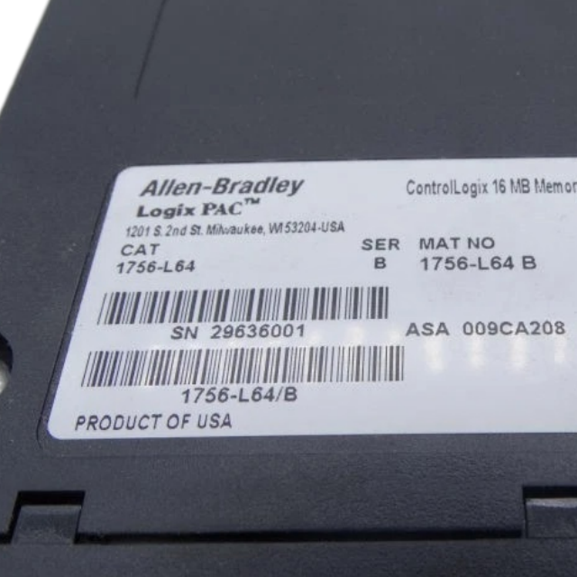 Allen Bradley 1756-L64 Memory Controller