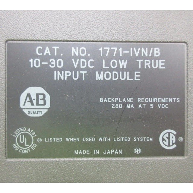 Allen Bradley 1771-IVN input module