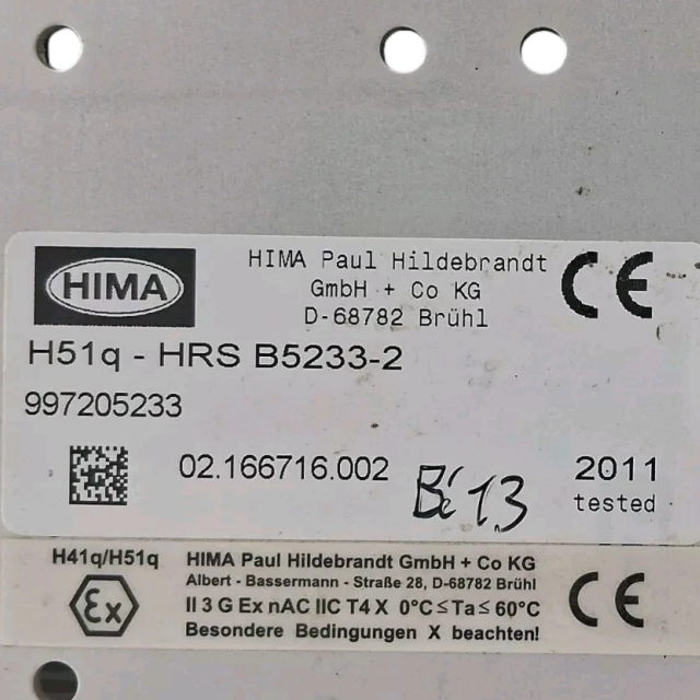 HIMA B5233-2 18 SLOT RACK