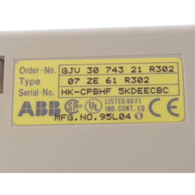 ABB 07ZE61 GJV3074321R302 Central Unit