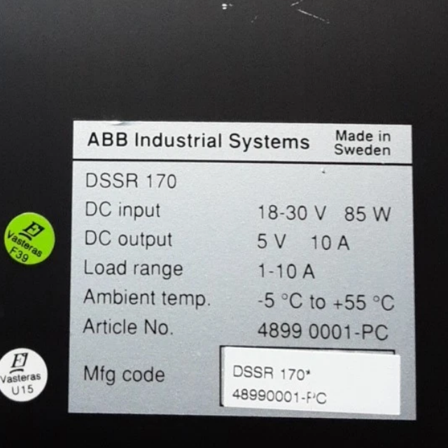 ABB DSSR 170 48990001-PC Power Supply Unit