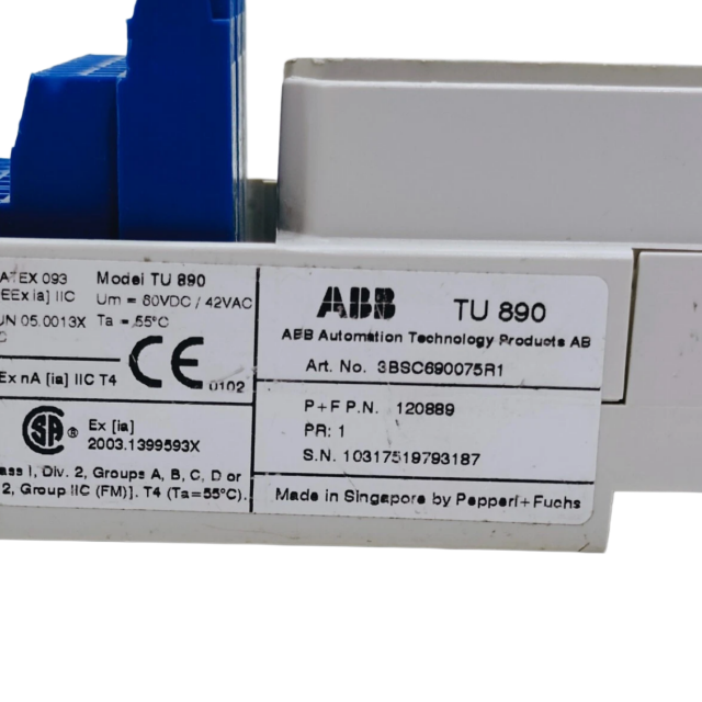 ABB TU890 3BSC690075R1 Module Termination Unit