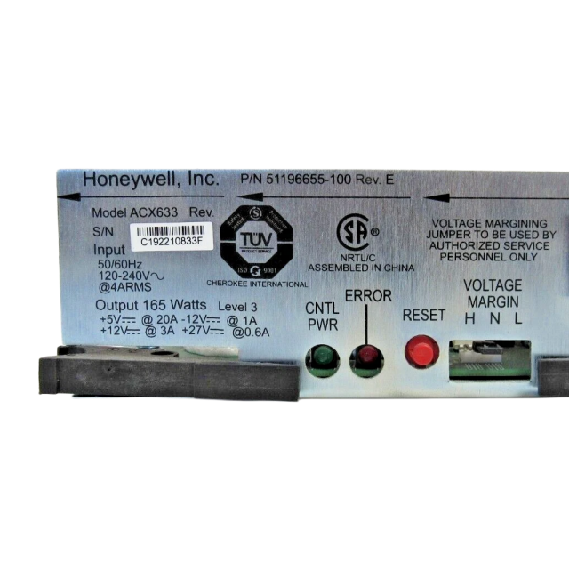 Honeywell 51196655-100 DUAL-NODE POWER SUPPLY