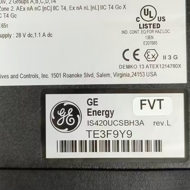GE IS420UCSBH3A Markstat Speedtronic Controller Module