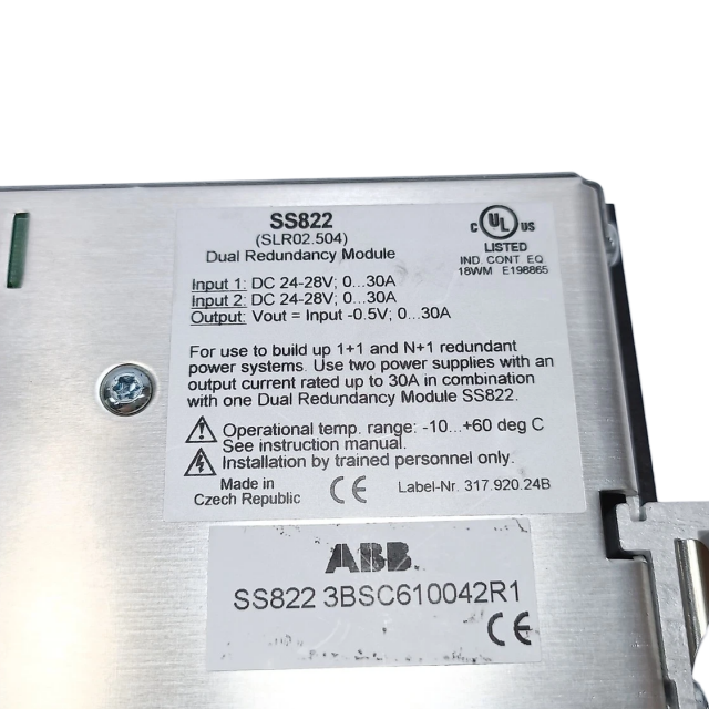 ABB SS822 Power Voting Unit