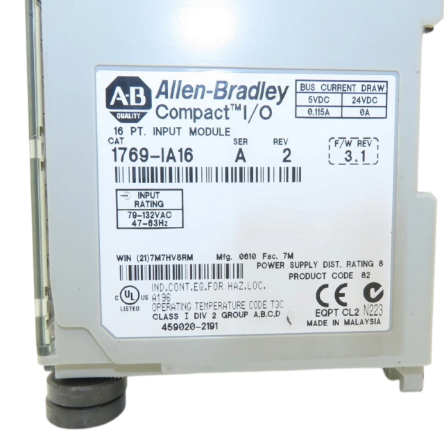Allen Bradley 1769-IA16 Input Module