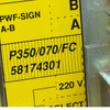 ABB P350/070/FC 220V 58174301 Power Supply
