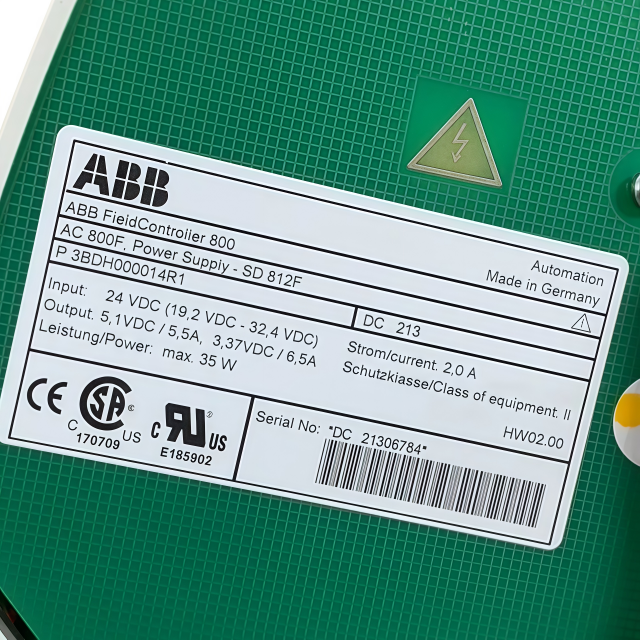 ABB SD 812F 3BDH000014R1 Power Supply 24 VDC