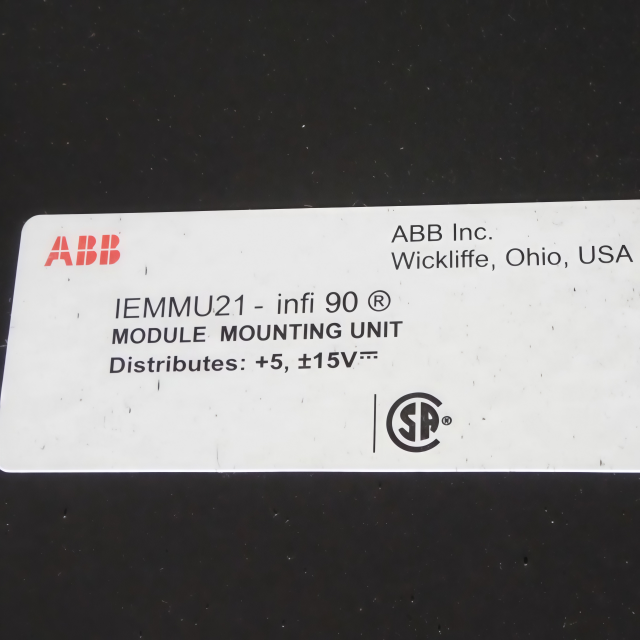 ABB IEMMU21 Module Mounting Unit