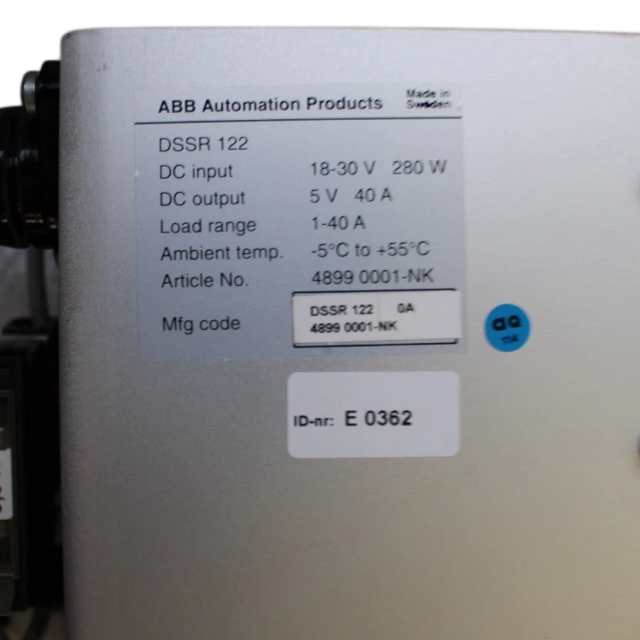 ABB DSSR 122 48990001-NK Power Supply Module