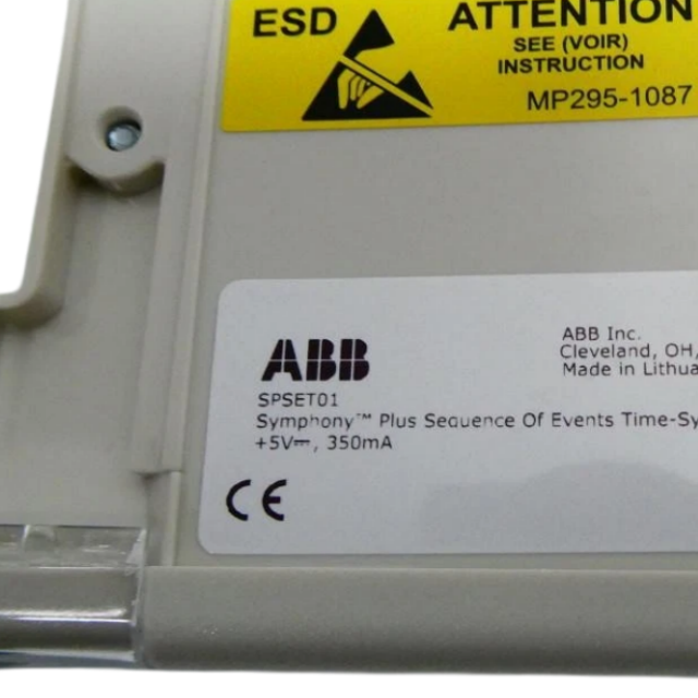 ABB SPSET01 Symphony Plus Sequence Of Events Time Sync Module