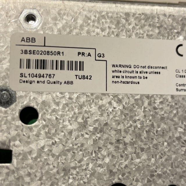 ABB TU842 3BSE020850R1 Redundant Module Termination Unit