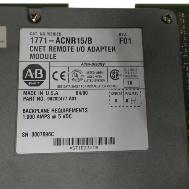 Allen Bradley 1771-ACNR15 ControlNet I/O Adapter Module