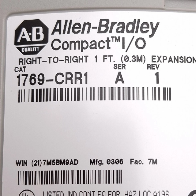 Allen Bradley 1769-CRR1 Compactlogix Bus Expansion Cable