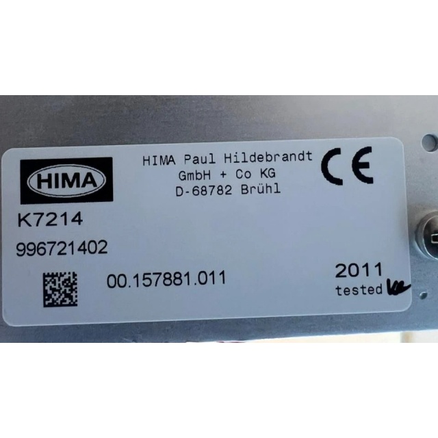 HIMA K7214 Safety Controller Panel Module