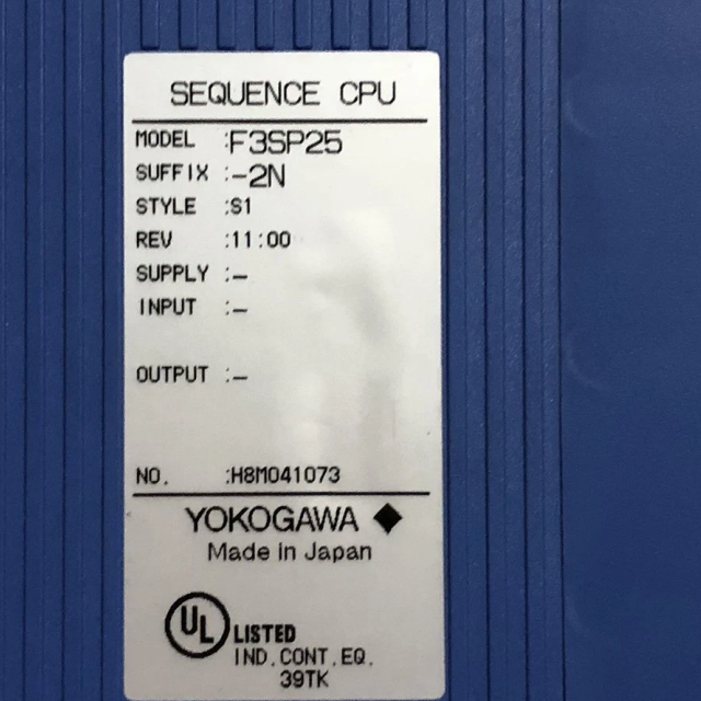 Yokogawa F3SP25-2NS1 CPU module