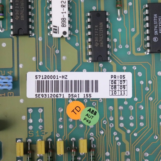 ABB DSAI 155 57120001-HZ ANALOG INPUT BOARD