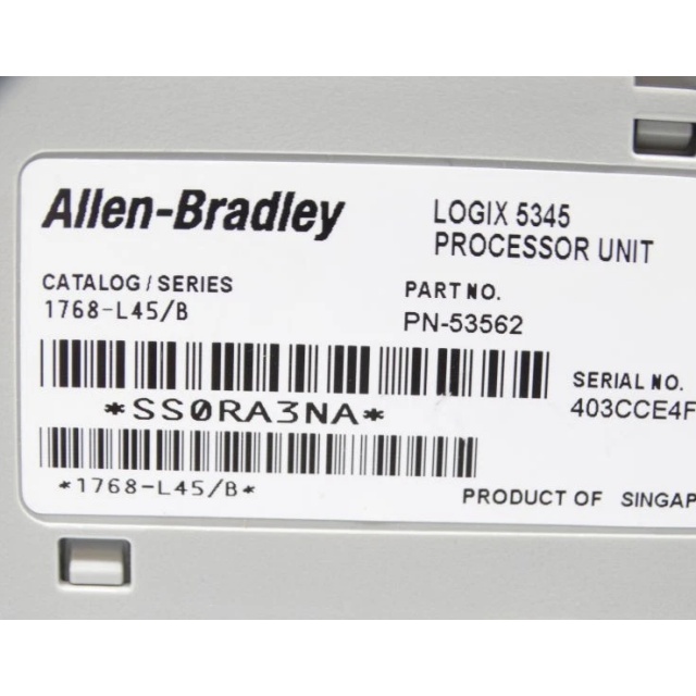 Allen Bradley 1768-L45 CompactLogix 5345 Processor Module