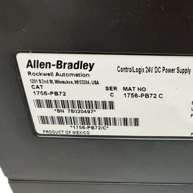 Allen Bradley 1756-PB72 Power supply module
