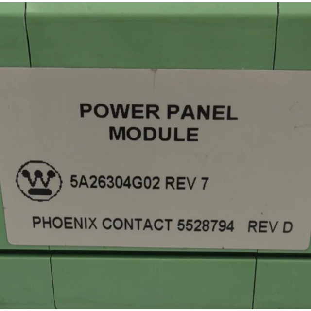 Emerson Ovation 5A26304G02 Power Panel Module