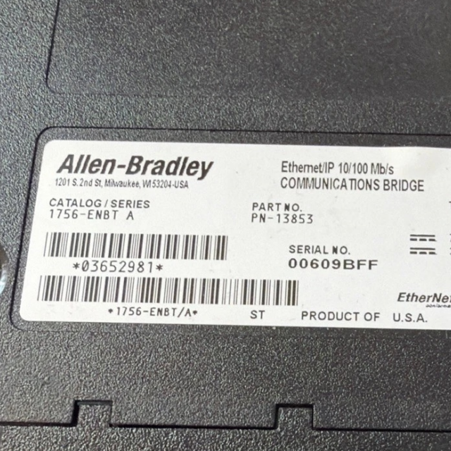 Allen Bradley 1756-ENBT ControlLogix EtherNet/IP Bridge Module