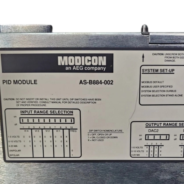 Schneider AS-B884-002 ANALOG PID 2LOOP MODULE