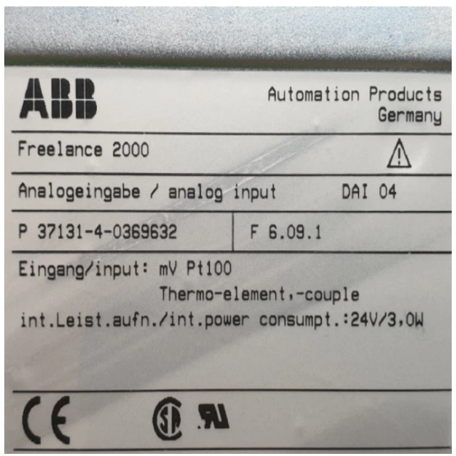 ABB DAI04 0369632M Analog Input Module