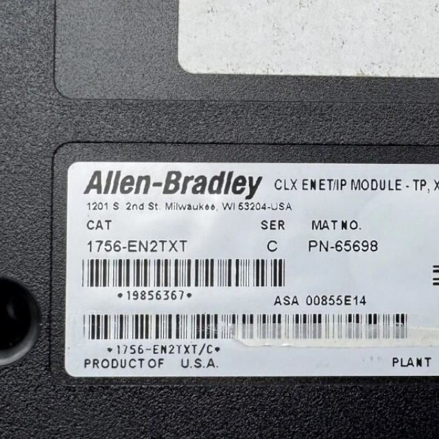 Allen Bradley 1756-EN2TXT ControlLogix PLC module